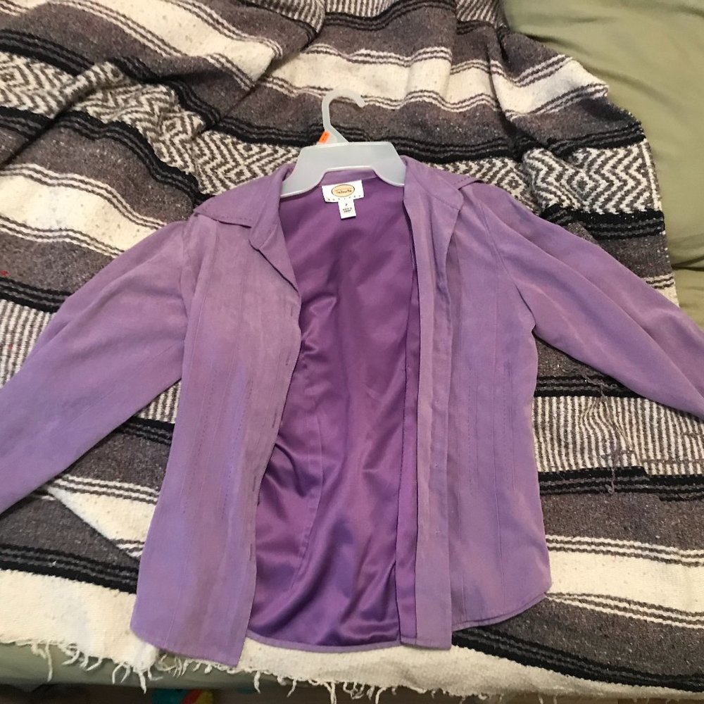 purple jacket